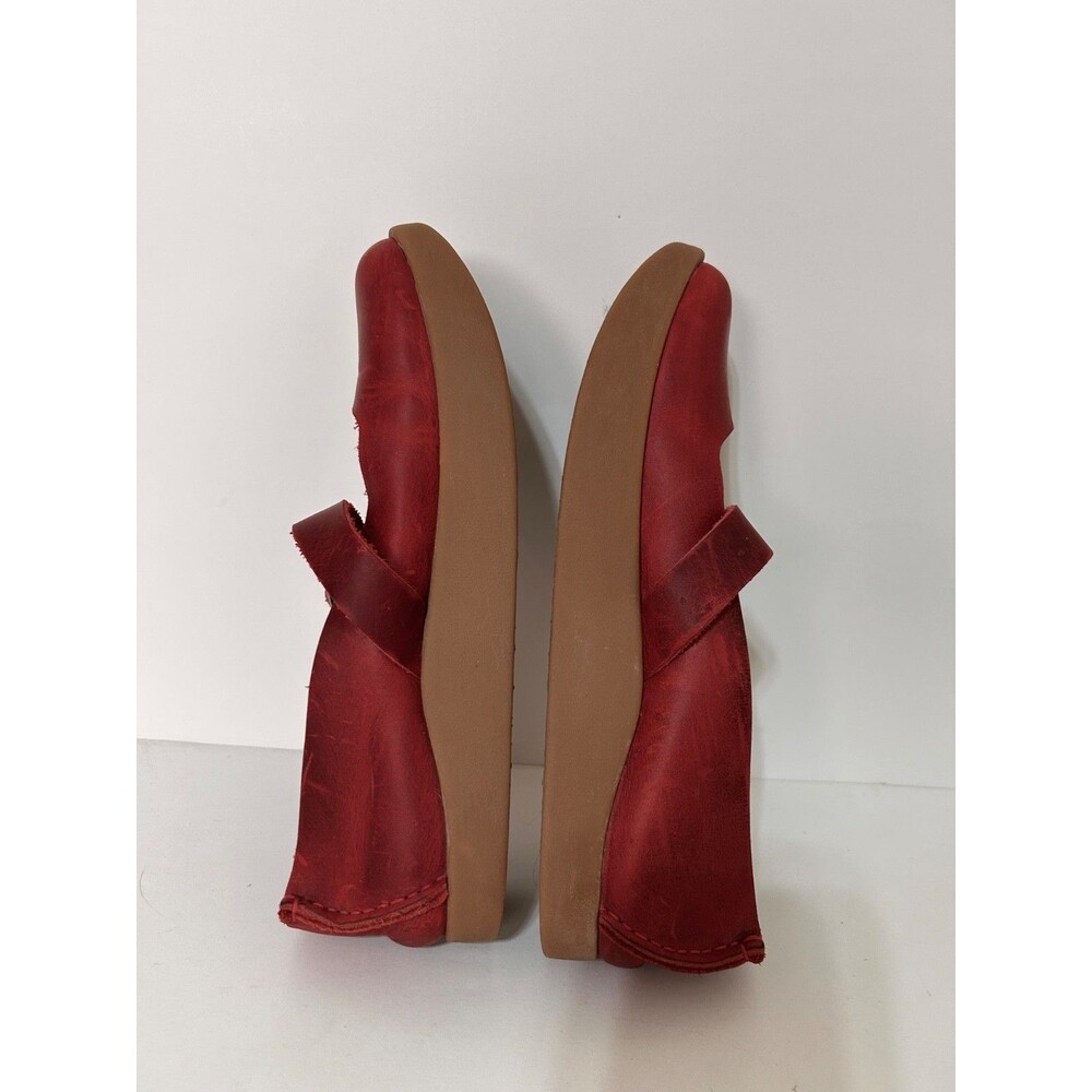 Yogi Womens size 7 Shoes Sharpe Leather Scarlet Red Mary Janes - Picture 8 of 13